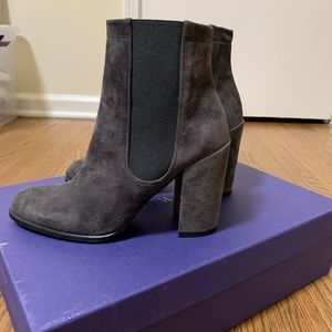 Stuart Weitzman “The Sidemover” Suede Bootie